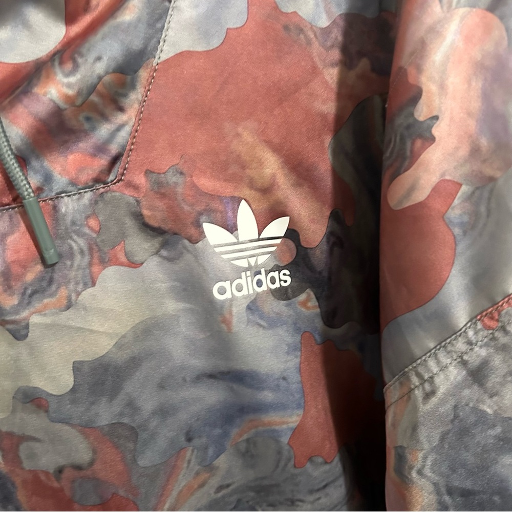 Adidas Oversized Marble Pullover Windbreaker M - image 5